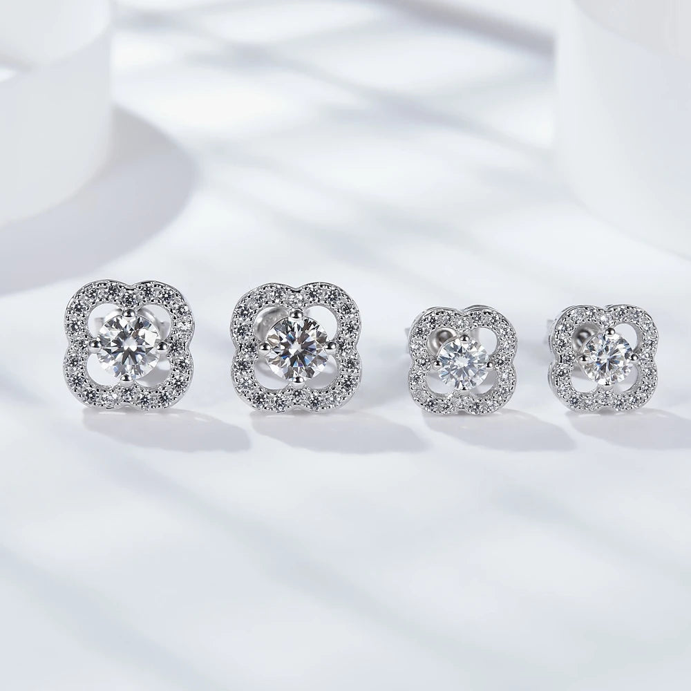 Moissanite Diamond Stud Earrings