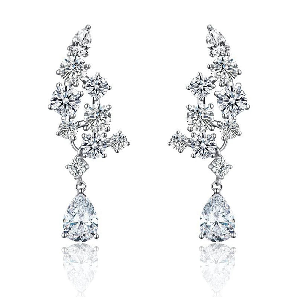 Drop Earrings Created Moissanite