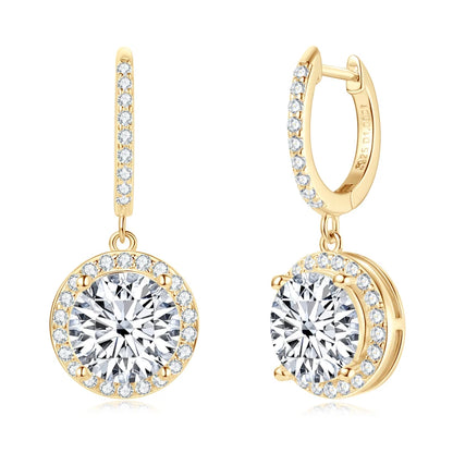 Moissanite Earring 925 Certified Silver Drop Earrings