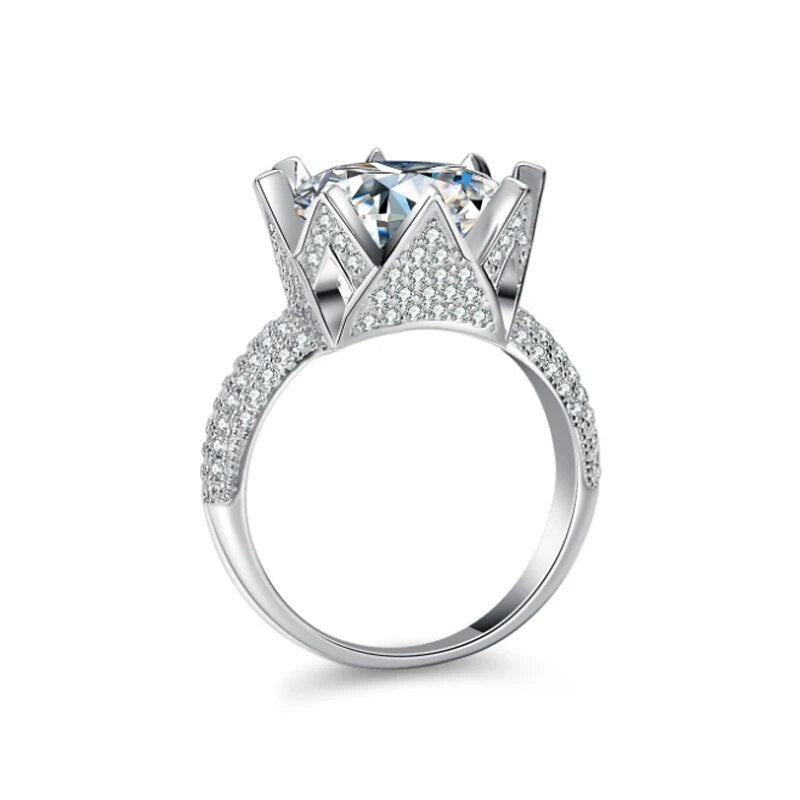 Round 5 Carat Moissanite Rings