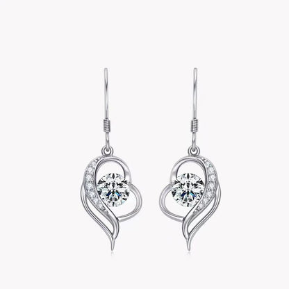 0.8ct  Moissanite Diamond Dangle Earrings