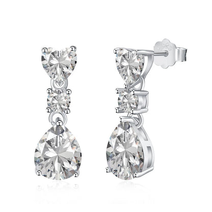 Moissanite Drop Earrings