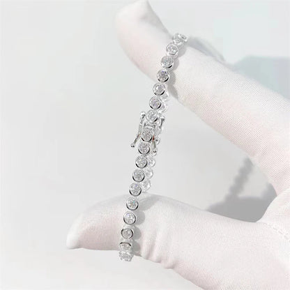 Moissanite Diamond Tennis Chain Bracelet