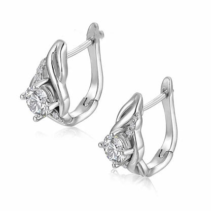 1ct Moissanite Clip Earrings