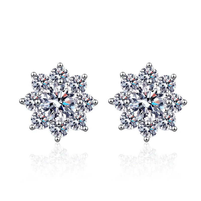 Moissanite Diamond Stud Earrings