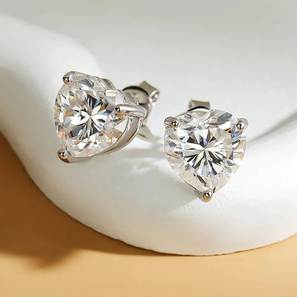 2cttw Moissanite Earrings Stud Ear