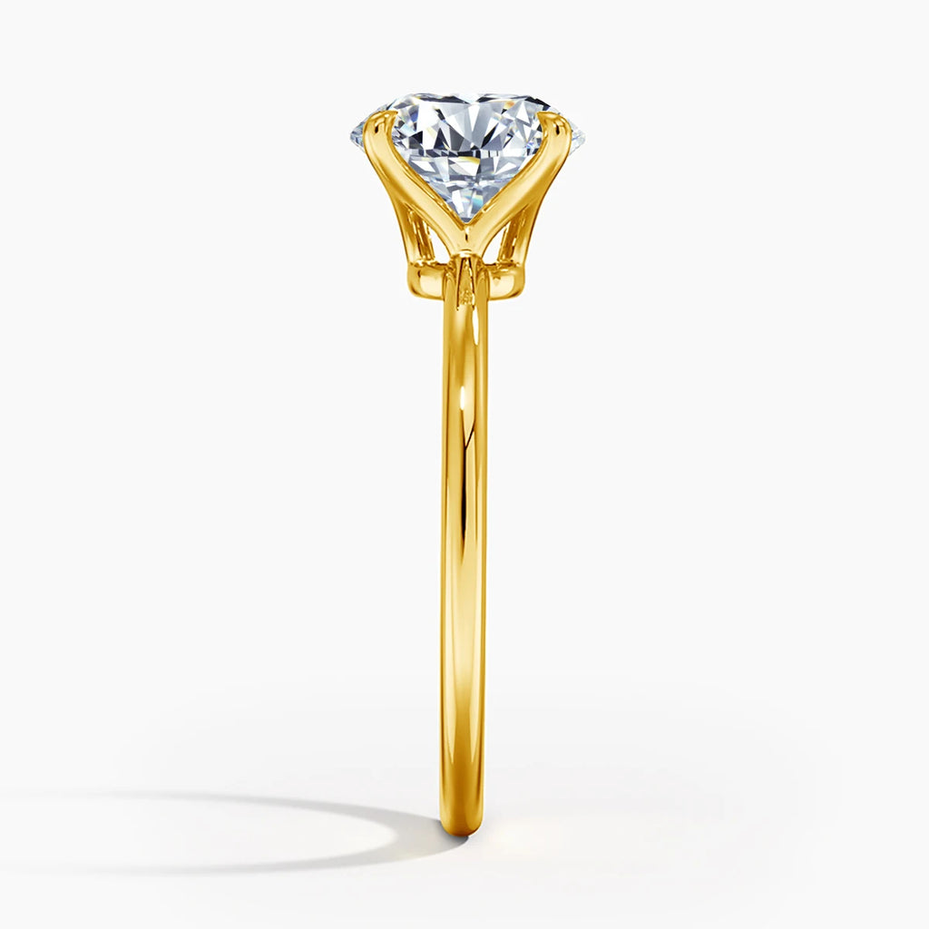 Moissanite D Color Ring For Women 925 Sterling Silver Gold Plated 1ct 2ct 3ct