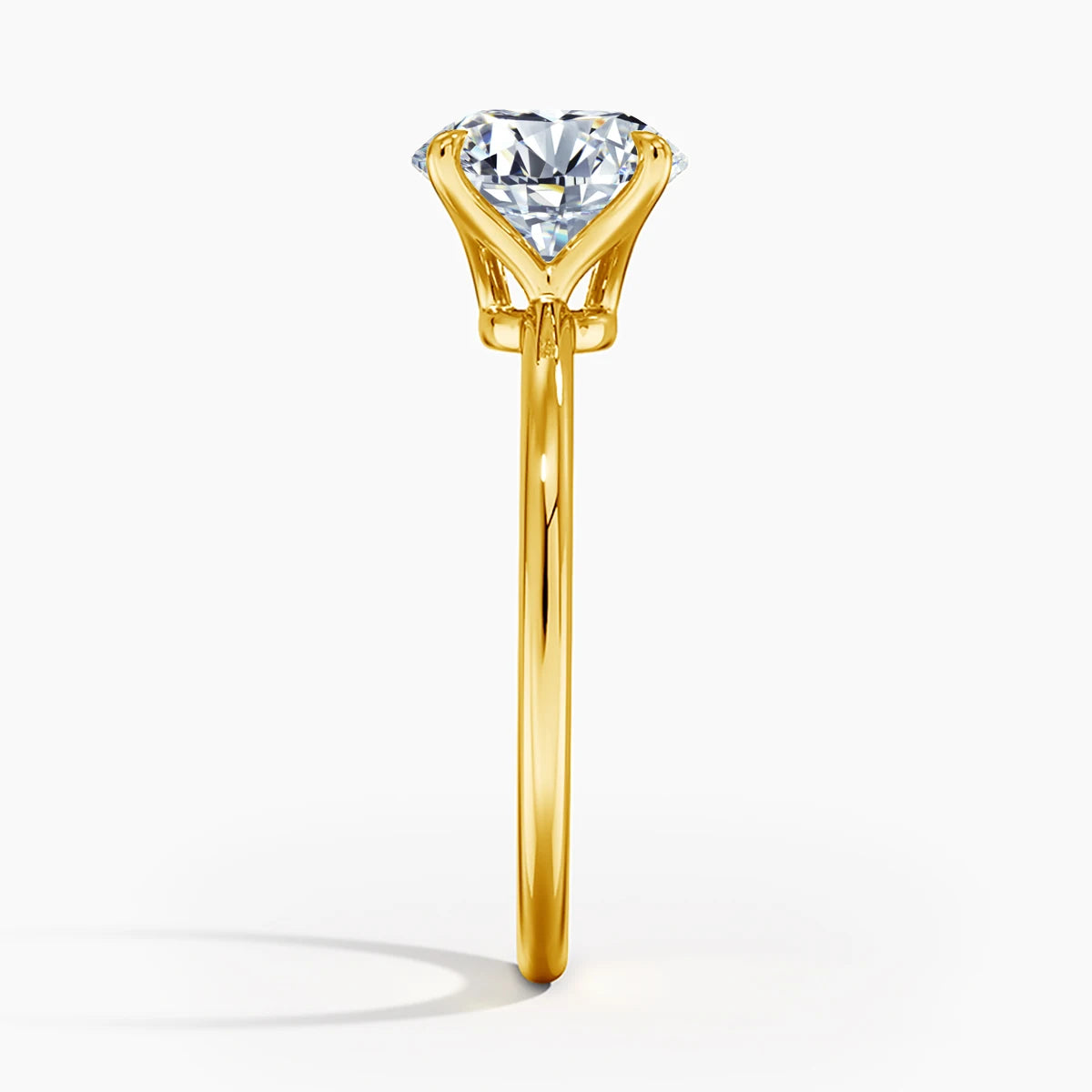 Moissanite D Color Ring For Women 925 Sterling Silver Gold Plated 1ct 2ct 3ct