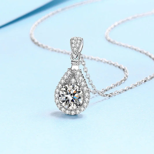 Moissanite Diamond Pendant Necklace