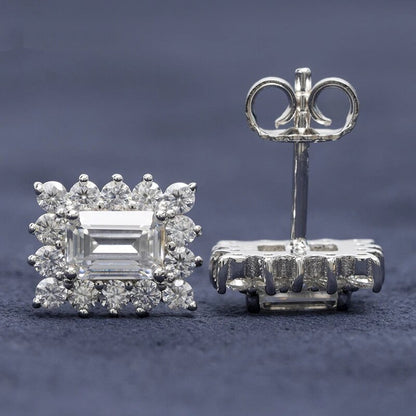 0.8ct Moissanite Earrings Stud