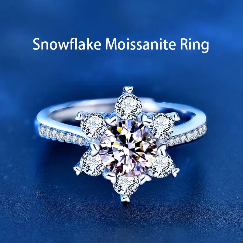 1ct Moissanite Diamond Engagement Ring