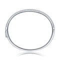 All Moissanite 1.5mm 2.3CT Bangle for Women Luxury Quality Jewelry S925 Sterling Silver Bracelets Birthday Christmas Gift