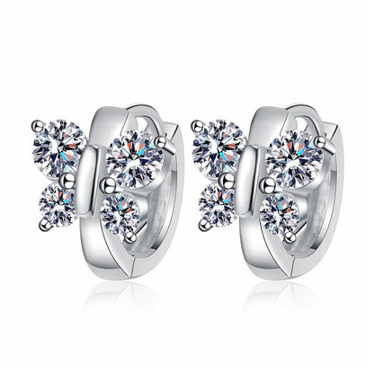 1.6ct Moissanite Hoop Earrings