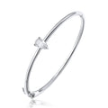 Certified Moissanite Bangles 1CT Pear Cut for Women 100% S925 Solid Silver Lab Diamond Bracelets Birthday Gift Jewelry