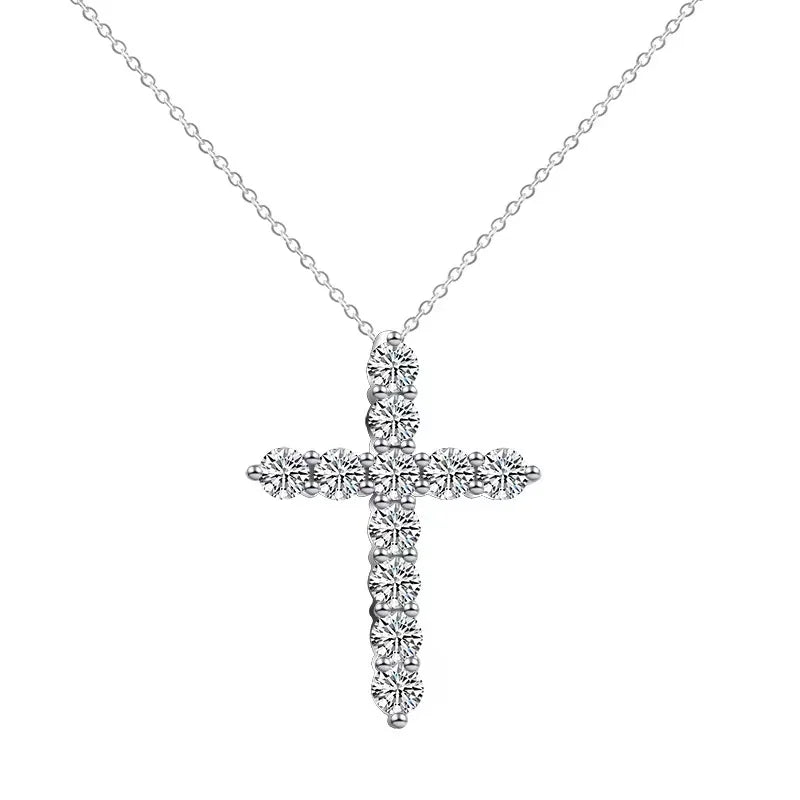 Moissanite Cross Pendant