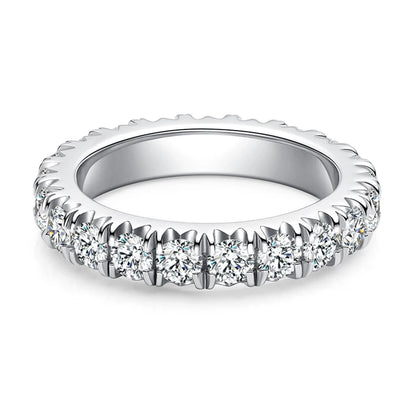 Moissanite Eternity Ring Wedding Band