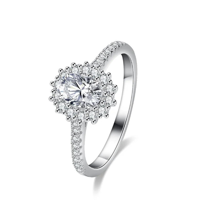 1 Carat Moissanite Engagement Rings