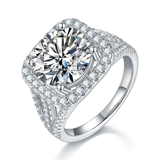 5CT Moissanite Diamond Anniversary Ring