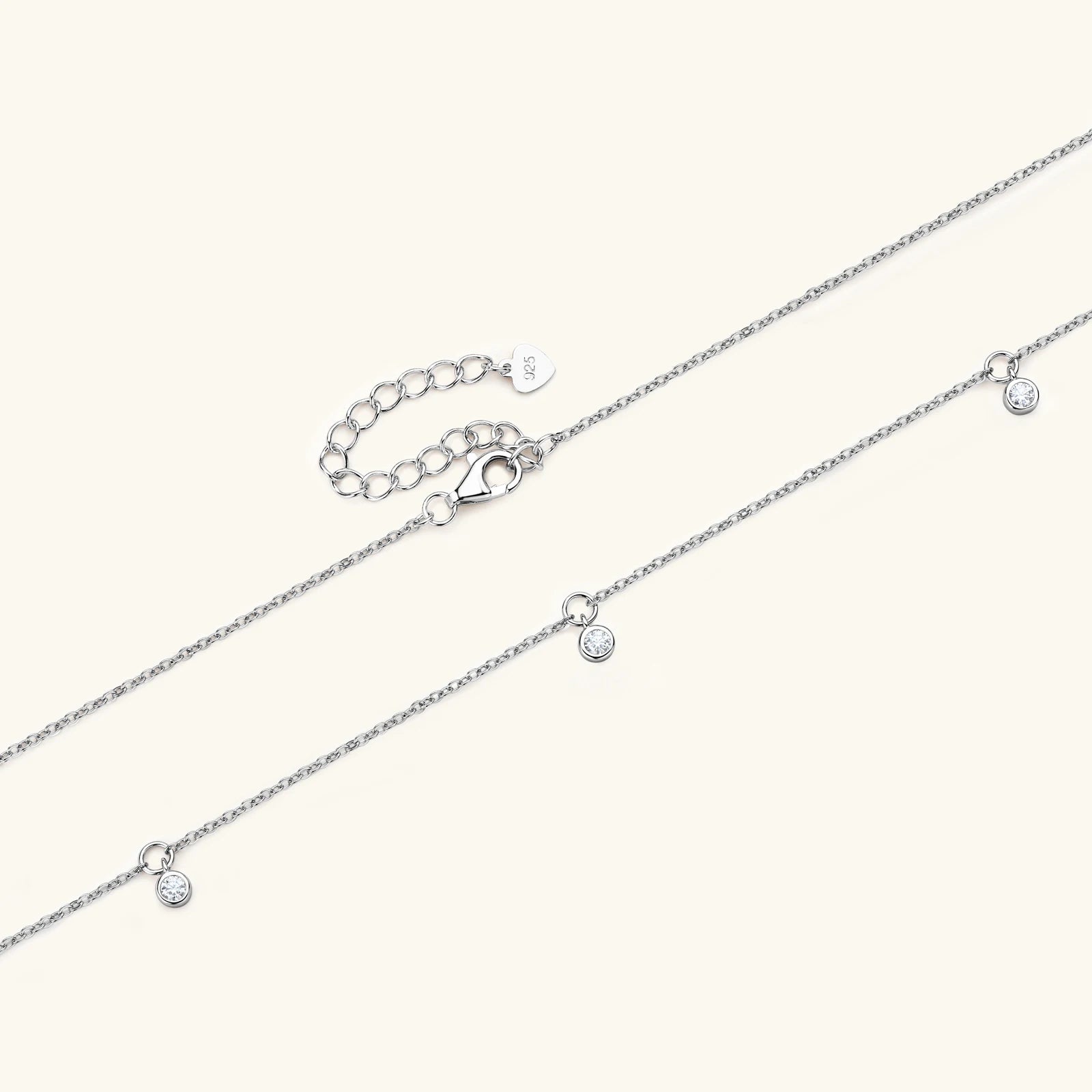 2.5mm 3mm Moissanite Diamond Necklaces Real Silver Chain 925 for Women Jewelry Plated 18K Gold Choker Birthday Gift