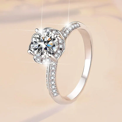 Moissanite 1 Ct Prong Setting Wedding Bands