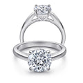 Moissanite Diamond 925 Sterling Silver 2 Ct D Color Woman Ring Prong Setting Trendy Wedding Bands