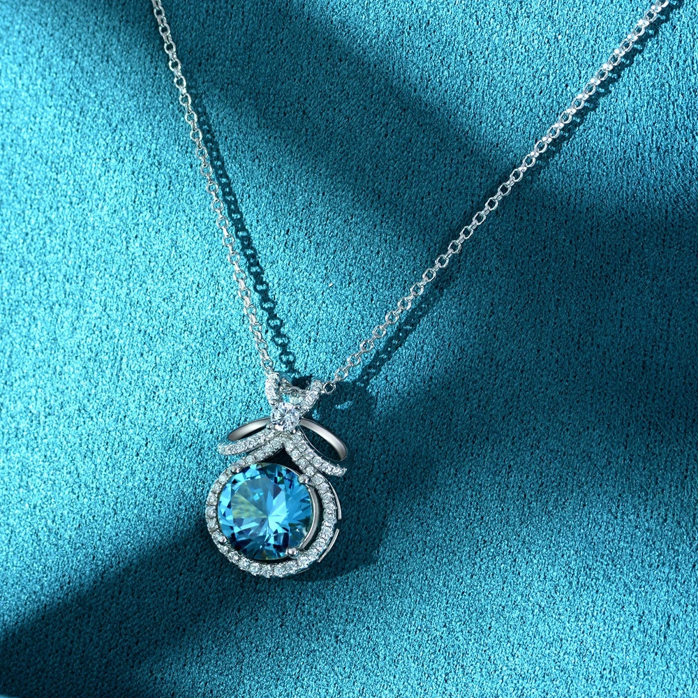 Cocktail Pendant Necklace Moissanite