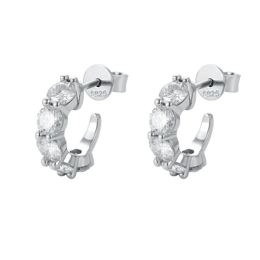 1-3ct Moissanite Stud Earrings