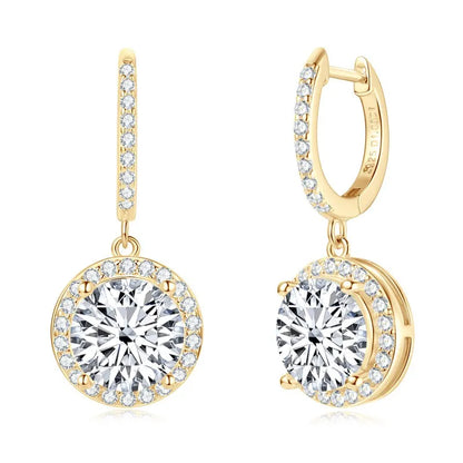 Moissanite Earring 925 Certified Silver Drop Earrings