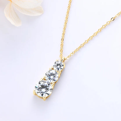 1.80cttw Moissanite Diamond Pendants