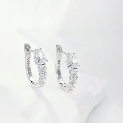 Moissanite Sparkling Stud Earrings