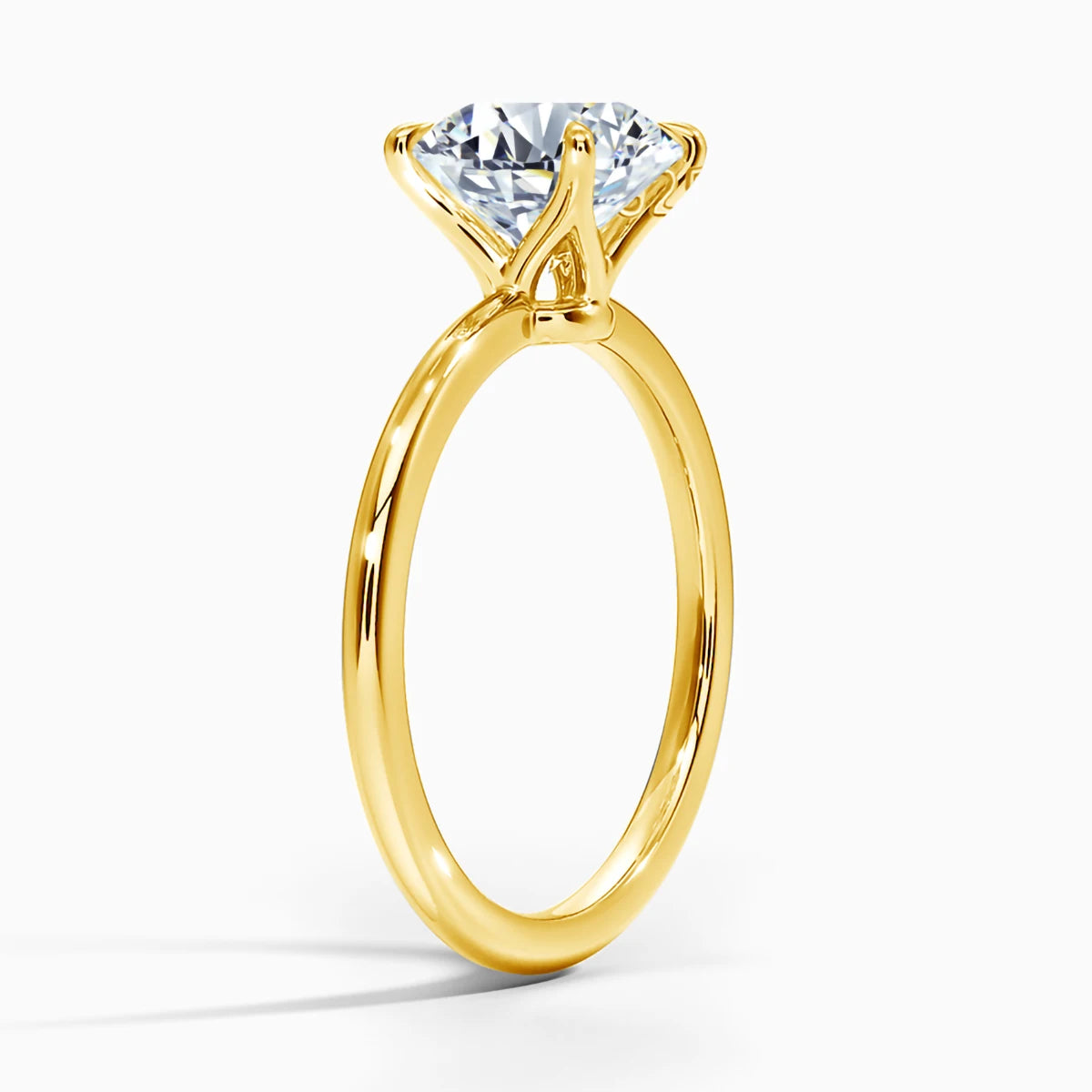 Moissanite D Color Ring For Women 925 Sterling Silver Gold Plated 1ct 2ct 3ct