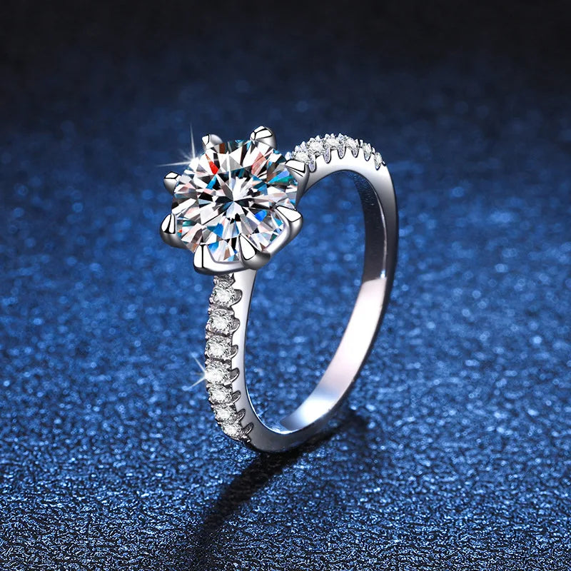 2ct Moissanite Diamon Engagement Ring