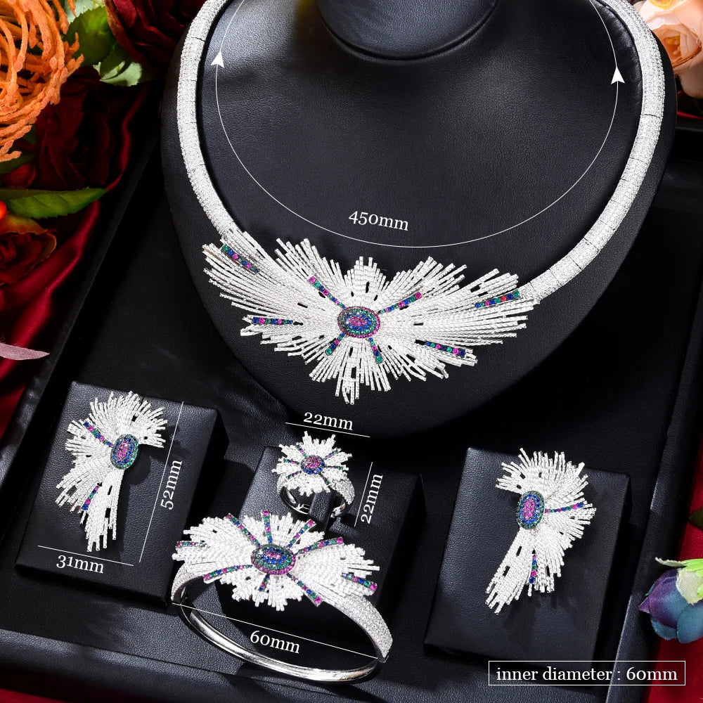 Dubai Bridal Jewelry Set Wedding Engagement Party