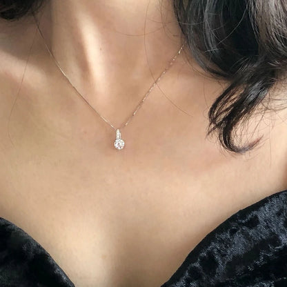 Moissanite Vintage Pendant Necklace