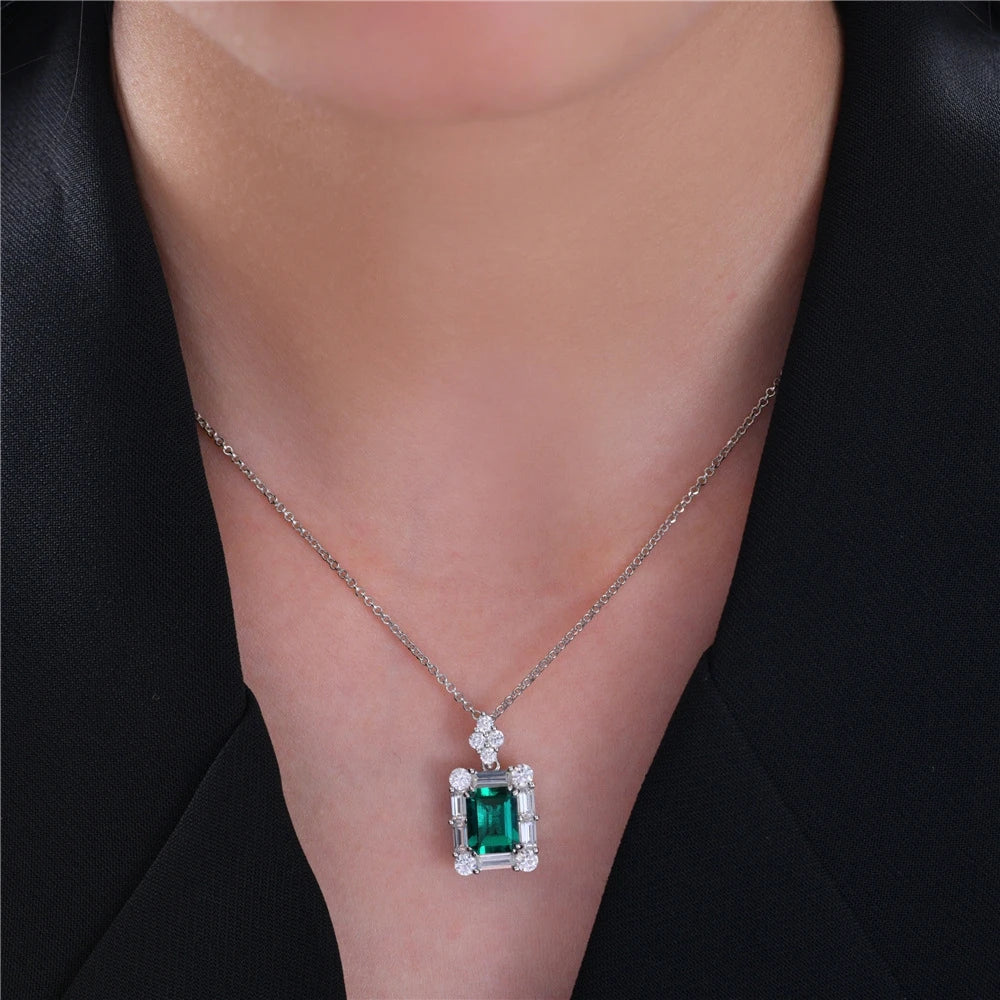 Pendant Necklace Moissanite