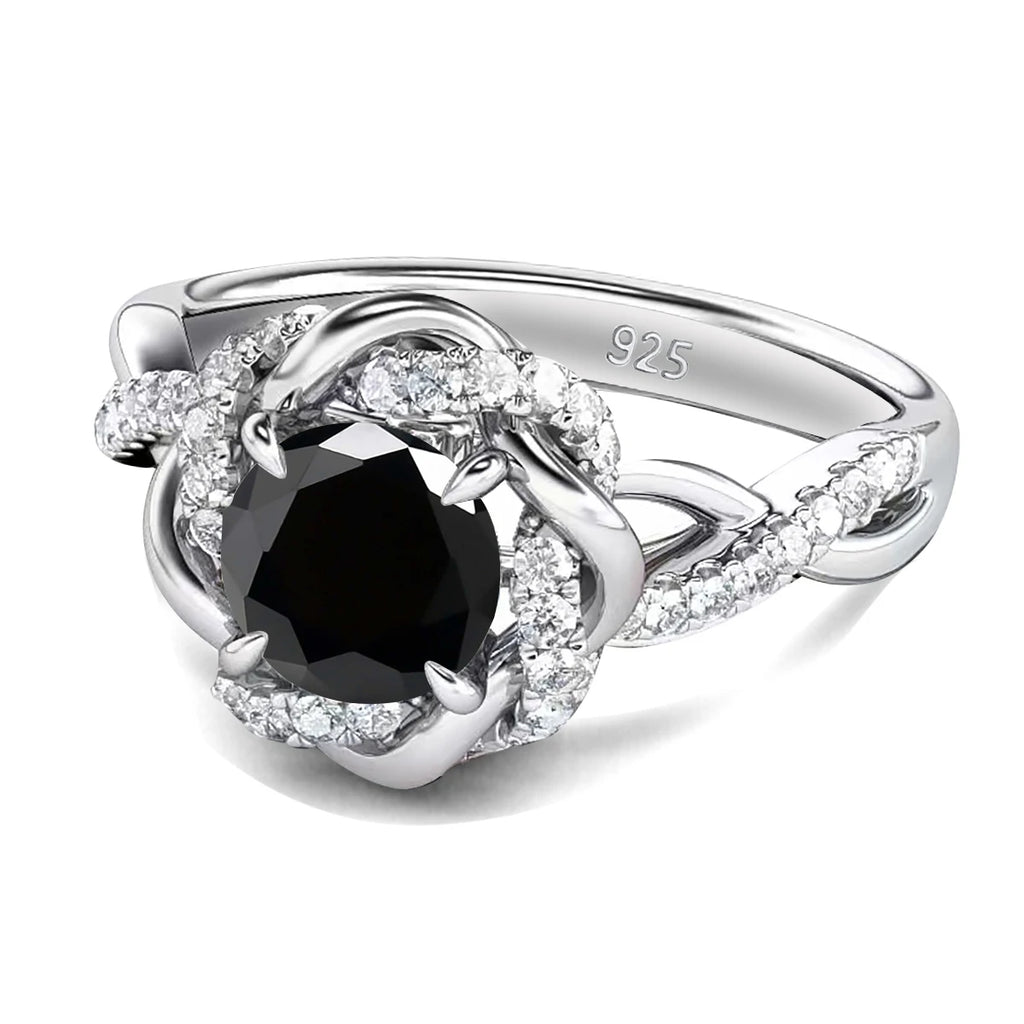 Moissanite Diamond Rings Set With Certificate 100% Sterling Silver 925 Luxury 2PCS