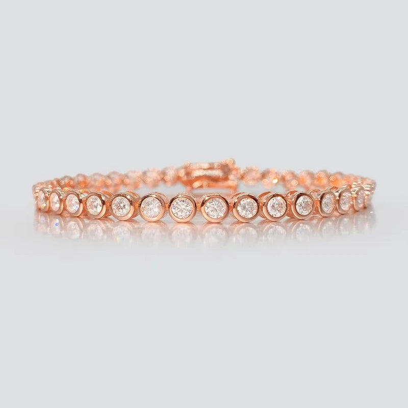 Moissanite Diamond Tennis Chain Bracelet