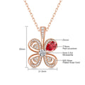 Moissanite Necklace With Certificate Pendant For Woman 100% Silver 925 Lucky Charms Fine Jewelry