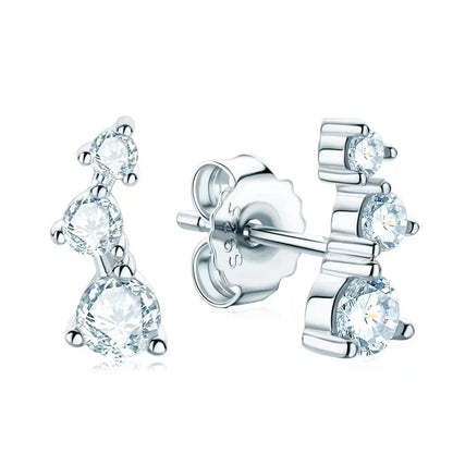 0.58ct Moissanite Stud Earrings