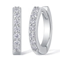 18K Plated 925 Sterling Silver Moissanite Hoop Earrings For Women High Quality Jewelry Anniversary Gift