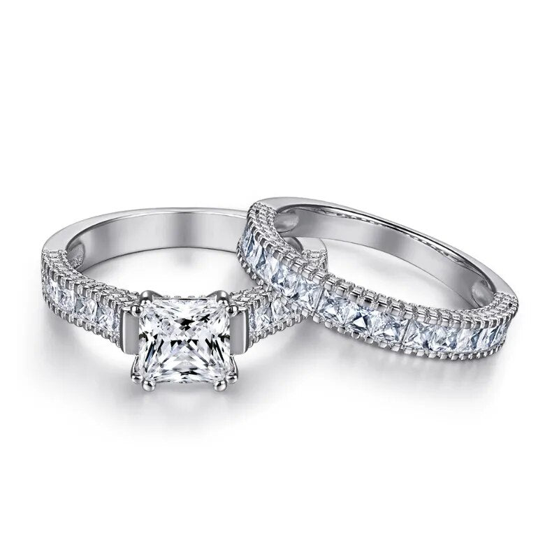 1.2 Carat Moissanite Wedding Ring Sets