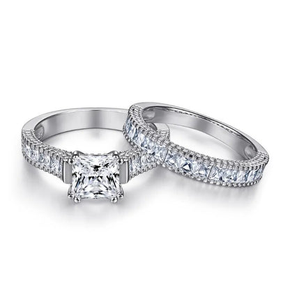 1.2 Carat Moissanite Wedding Ring Sets