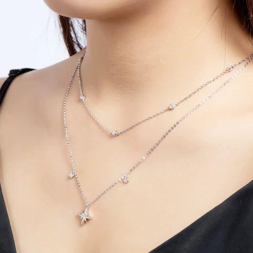 2.5mm 3mm Moissanite Diamond Necklaces Real Silver Chain 925 for Women Jewelry Plated 18K Gold Choker Birthday Gift