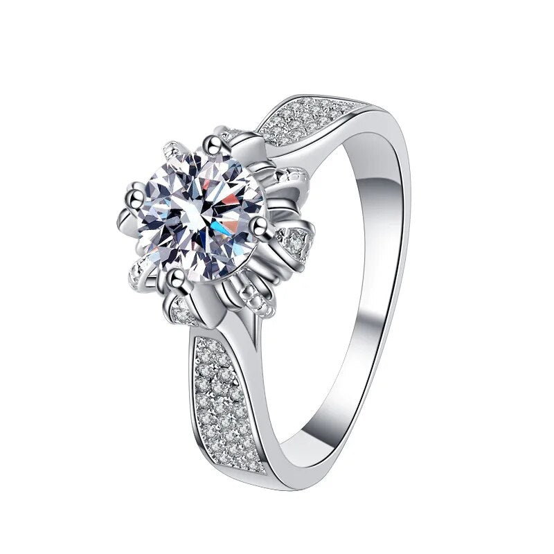 1 Carat Moissanite Diamond Wedding Jewelry