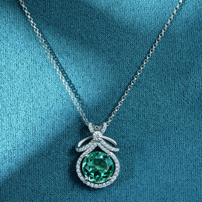 Cocktail Pendant Necklace Moissanite