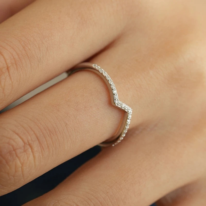 Trendy Girl Valentine's Day 18K White Gold Daughter Birthday Gift 0.75CT Moissanite Diamond Women Wedding PT950 Christmas Rings