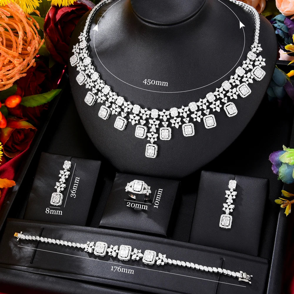 Famous Brand Bling Sequins Luxury Africa Dubai Jewelry Sets