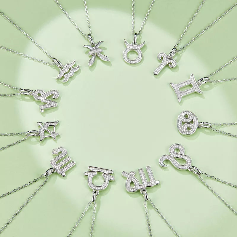 Moissanite Zodiac Necklace