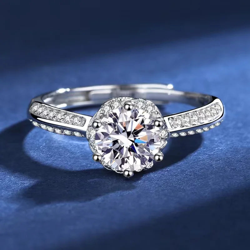 1ct Moissanite Engagement Rings