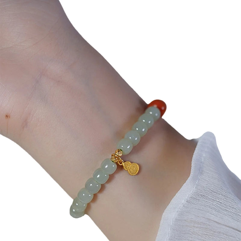 Natural Hetian Jade Bracelet Women's Strings